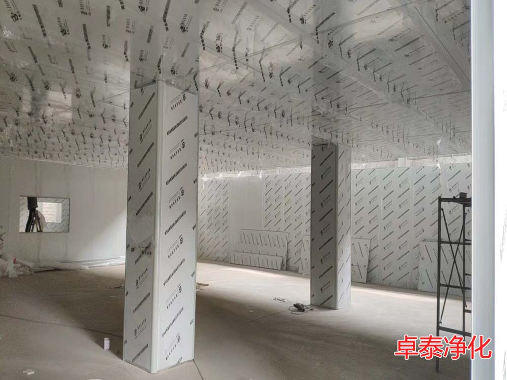 河北电子净化车间施工现场(图)卓泰净化工程铸品质