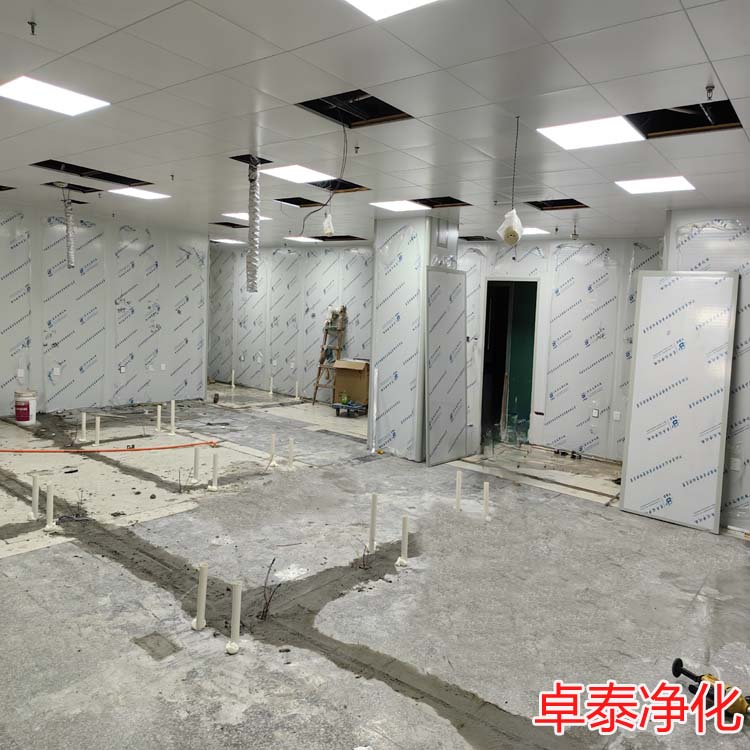 河北医院洁净检验科装修施工现场,河北净化车间装修厂家